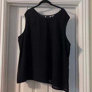 Maggie Barnes plus size black tank top